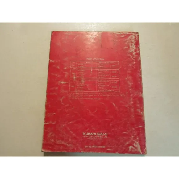1981 1983 Kawasaki Kz1100 Shaft Motorcycle Service Manual Worn Faded Cover Oem X